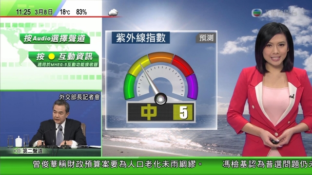 梁凱寧白色緊身衫報天氣疑飛釘